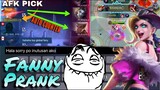 AFK PRANK FANNY SA MYTHIC AUTO COUNTER KALABAN | INUTUSAN KASE AKO😂 | MOBILE LEGENDS: BANG BANG