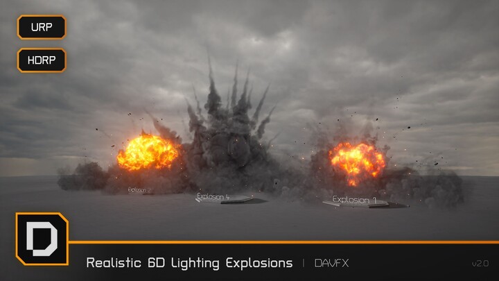 Realistic 6D lighting Explosions Pack - 2.0 Update Showcase