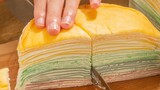 Making a Rainbow Layer Cake