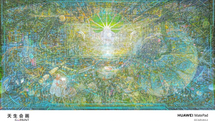 十万笔一张画