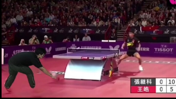 You said I can’t beat Zhang Jike, and then I…