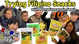Koreans Try Philippines Snacks on streets of Korea｜ Korean reaction