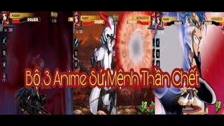 Gamer sah : Bộ ba anime sứ mệnh thần chết tái xuất Kurosaki - Grimmjow - Quạ Đen | Rankno1 TV