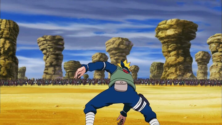 Minato Namikaze VS One Thousand Hidden Stone Ninjas In 3rd Great Ninja War - Boruto/Naruto