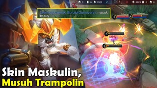 Skin Maskulin, Musuh Trampolin || Review Skin Minotaur Spesial mobile legends