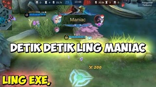 DETIK DETIK "Ling" MANIAC |Mobile legends #Shorts