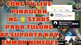 CONG TV pinaulan ng maraming stars para tulong kay EMMAN NIMEDEZ | Team Payaman