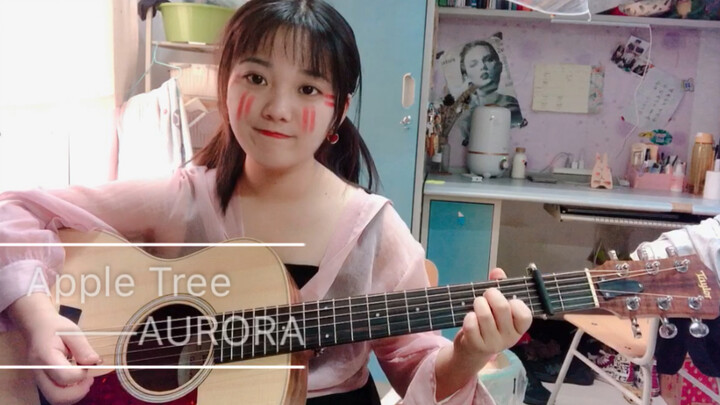 Guitar play and sing- Apple tree Aurora