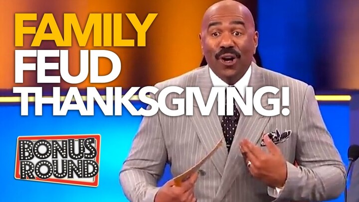 THANKSGIVING On FAMILY FEUD Funny Answers With Steve Harvey - Bilibili