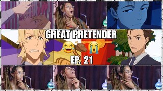 THIS NEGOTIATION XD XD | GREAT PRETENDER Episode 21 Reaction | Lalafluffbunny