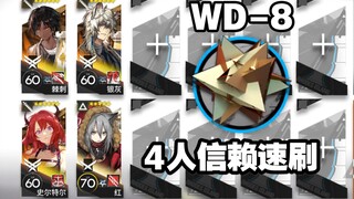 Arknights WD-8 4-person trust quick clear, can be plated