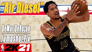 DeMar DeRozan Jumpshot Fix NBA2K21 Jumpshot with Side-by-Side Comparison