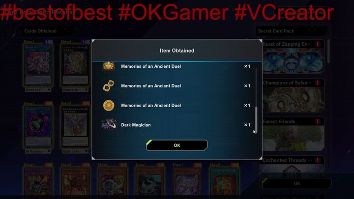 Yes dapat Black magician bersama base millemium puzzle