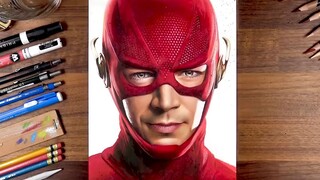 Drawing The Flash (Grant Gustin) _ Part 4