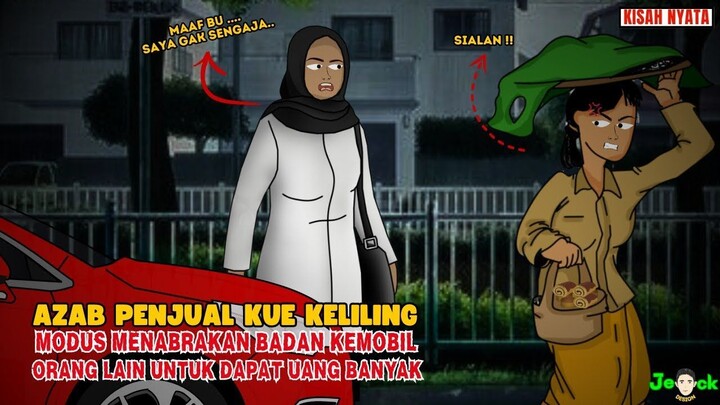AZAB PENJUAL KUE KELILING MODUS PURA PURA KETABRAK MOBIL SUPAYA CEPET DAPAT
