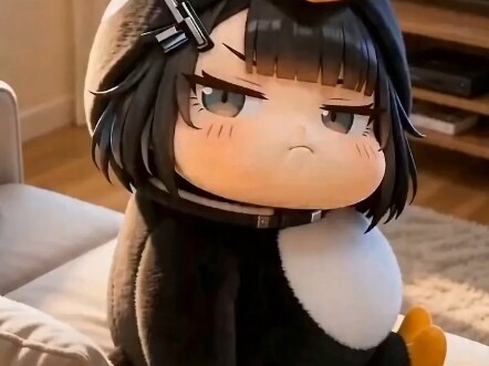 The little penguin is just too fat～