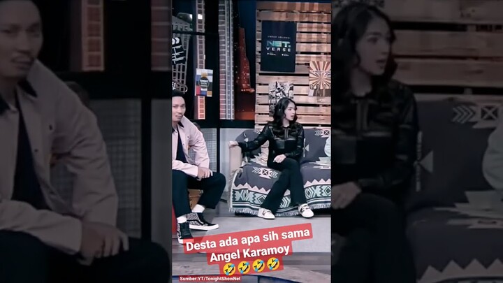 Desta ada apa sih sama Angel Karamoy 🤣🤣🤣🤣#tonightshow #nettv #tonightshownet #desta #vincent #enzy