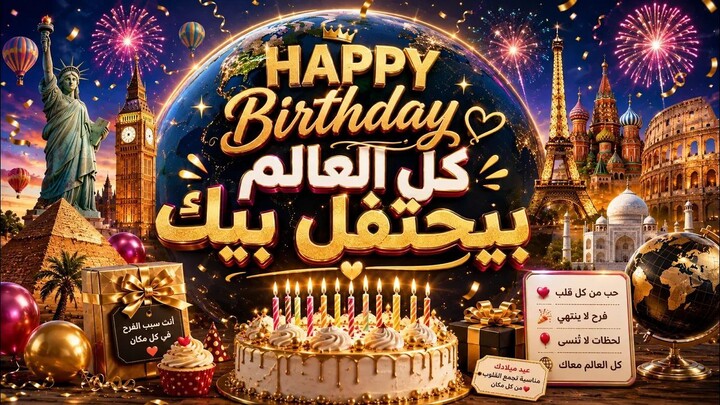 كل العالم بيحتفل بيك 🎂 | Happy Birthday Around the World |