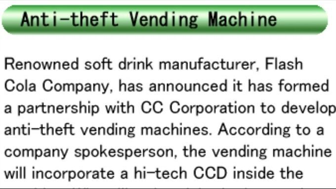 #dothack Narrated News: Anti-theft Vending Machine (Vol.2)