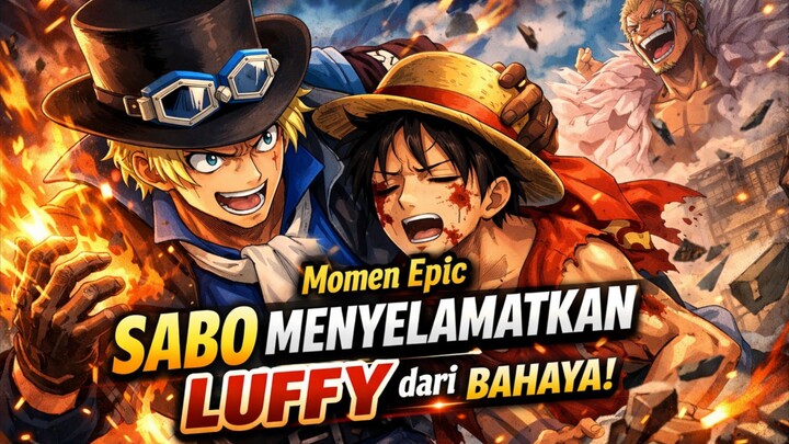 Momen Epic Sabo Menyelamatkan Luffy dari Bahaya!