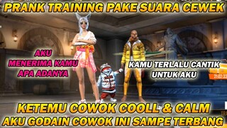 PRANK TRAINING PAKE SUARA CEWEK, KETEMU OM BUAYA KALEM AKU GODAIN SAMPE TERBANG