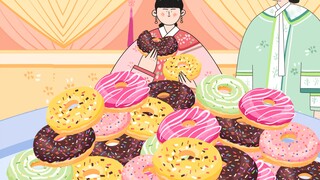 -Empresses in the Palace eating show｜An Lingrong's immersive and super sweet donuts~