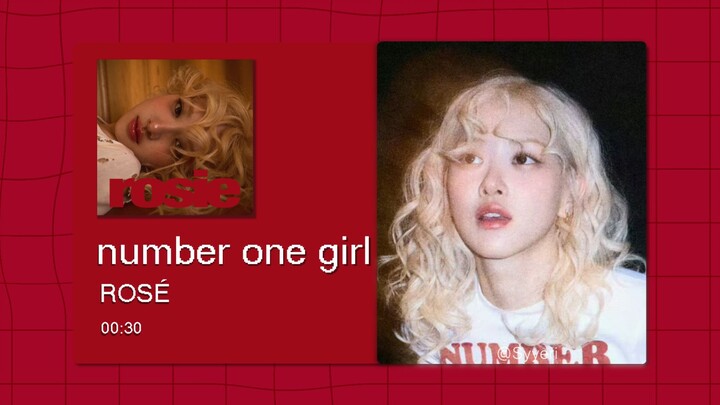 【8D รอบทิศ】number one girl - ROSÉ พักแชยอง โปรดสวมหูฟังเพื่อสัมผัสประสบการณ์เต็มรูปแบบ~