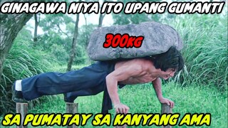 Dahil sa pagiging mahina niya Nag-pushup siya na May 300 Kg na Bato sa Kanyang Likod, at naging pina