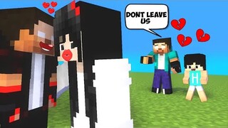 Minecraft, Sadako Abandon Her Family ( Very Sad Story ) - Monster School Animation