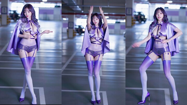 [White-Purple Gradient] MA MA Cover Dance ❤ Contrasting Hip-Swaying Dance~