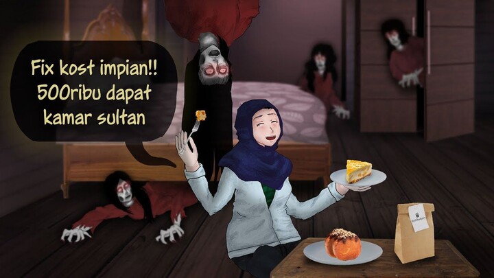 Kost Setan - Umur Penghuninya gak bakal panjang #HORROMISTERI _ Kartun Hantu , A
