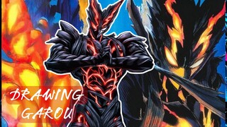 Drawing Garou Dari Serial One Punch Man