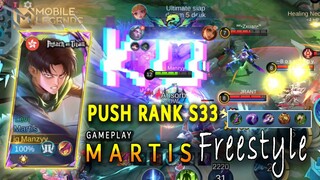 GAMEPLAY MARTIS SKIN LEVI PUSH RANK S33 MOBILE LEGENDS