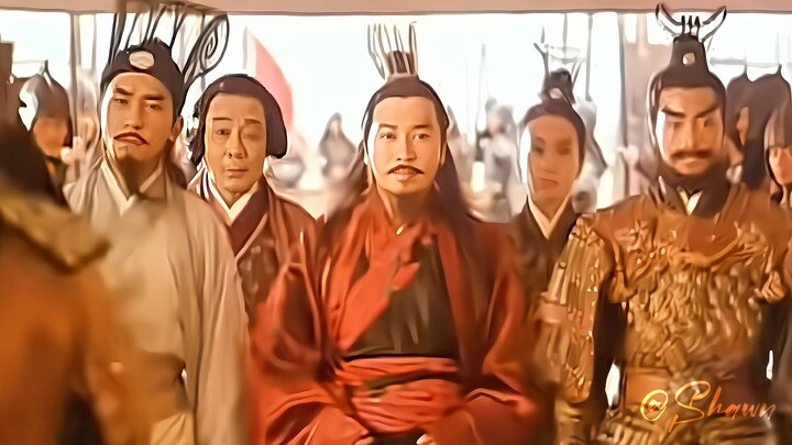 “Lưu Bị dẫn dắt chư tướng Thục Hán đầu hàng Đông Ngô của Tôn Quyền”