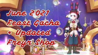 June 2021 Feast Gacha + Updated Freyr Coin Shop