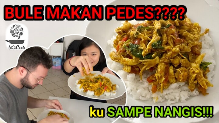 REAKSI BULE MAKAN AYAM RICA RICA | BULE KUAT MAKAN PEDAS ?? | INDONESIA VS ITALIA