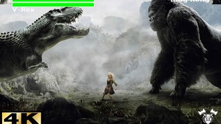 [4K] King Kong vs Vastatosaurus Rex
