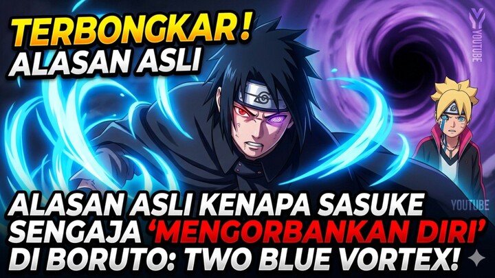 TERBONGKAR! Alasan Asli Kenapa Sasuke Sengaja 'Mengorbankan Diri' di Boruto: Two Blue Vortex!