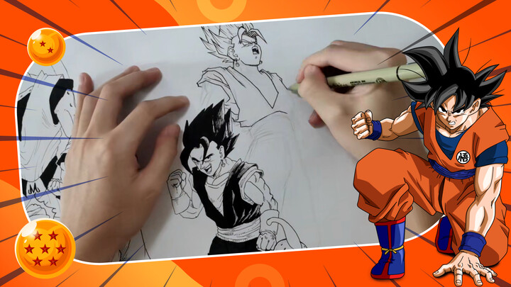 200 giờ tâm huyết để vẽ tay tất cả các nhân vật trong "Dragon Ball"