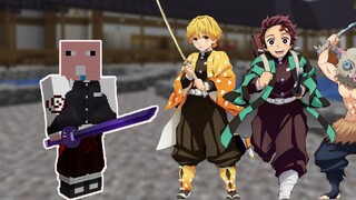 Aktifkan Breath of the Moon untuk mengalahkan senar ketiga !! Minecraft Kimetsu no Yaiba Survival EP