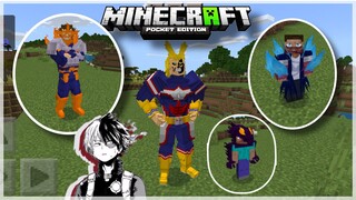 แจก+รีวิวแอดออนมายฮีโร่ อคาเดเมีย My Hero Acdemia Addon Minecraft PE 1.17+