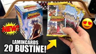 APRO 20 BUSTINE delle NUOVE LAMINCARD di DB ULTIMATE 😍 Lamincard Dragon Ball Ultimate 2022