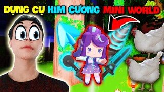 NÂNG CẤP DỤNG CỤ KIM CƯƠNG, XÂY CHUỒNG GÀ VÀ TÌM ĐỀN RẮN | MINI WORLD SINH TỒN UPDATE MỚI TẬP 4