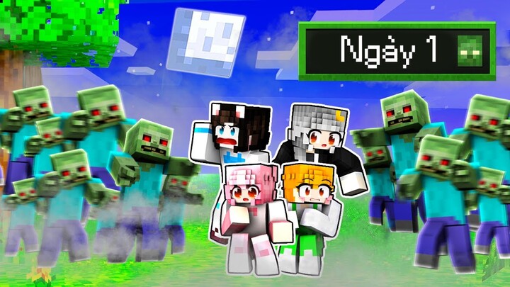 Mimi 100 Ngày Minecraft Đại Dịch Zombie Tập 1 Hội Chị Em Hero Team Gặp Nguy Hiểm