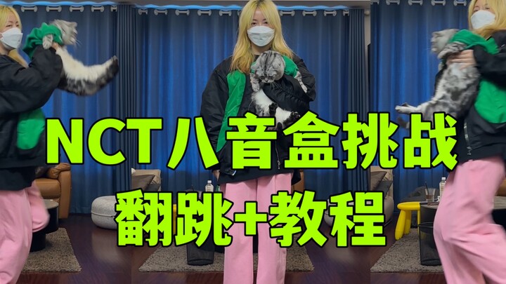 Lei | 🐱 A cute little friend joins in the spinning challenge to NCT’s music box dance + a step-by-st