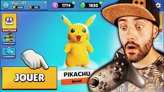 IL JOUE AVEC DES SKINS POKEMON SUR STUMBLE GUYS ! INCROYABLE MOD STUMBLE GUYS !