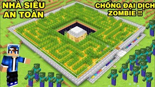 Mình Đã Đưa Dân Làng Vào | Nhà An Toàn Bật Chế Độ Chống Zombie | TRONG MINECRAFT PE..!!