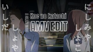 Definisi "dari benci menjadi cinta dan jadilah kita berdua" 🫠[ AMV Koe no katachi ]
