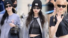 JISOO, JENNIE, and ROSÉ finish their overseas trip and enter ICN