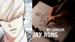 BARUDAK LOOKISM emang agak lain!!_ Jay Hong- speed drawing || Zen Zen zense - cover by konamilk